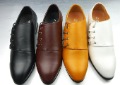Men's Casual Leisure Leather Cotton Lace-up Four Colours Shoes