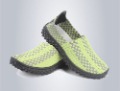 Men's Green-Grey Breathable Comfortable Non-Slip Slip-On Loafers