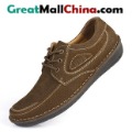 Men's Lace-up Genuine Leather Wear-resisting Comfortable Flats Loafers