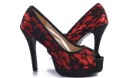 European and American Style Thick Crust Lace Noble Temperament Fish Head Bridal Shoes