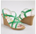 Women's Lace-Up Comfortable Genuine Leather Wedge Sandals