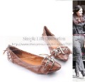 Women's Cute Roman-style Slip-on Loafers with Chain