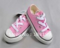 Pink Baby Lace-Up Breathable Canvas Shoes