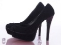 Ladies' Nubuck Leather High Heel Round Toe Platform Shoes