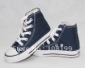 Nvay Blue Tall Lace Style Baby Lace-Up Canvas Shoes