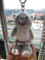 Gray Koala Stuffed Soft Animals Key Chain
