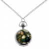 Amanda49 Style M101 Europe Pattern Design Pocket Watch with Mirror
