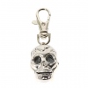 Amanda49 Pocket Quartz Watch with Keychain / Buckle (Silver)