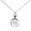 Amanda49 Antique Style Lovely Angel Archery Pocket Watch with Mirror and Chain Belt