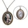 Amanda49 Style Europe Egg Design Copper Pocket Watch with Chain - WTHF