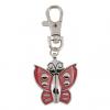 Amanda49 Pocket Quartz Watch with Keychain / Buckle (Red)