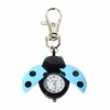 Amanda49 Fashionable Type of Beetle Pocket Quartz Watch with Key Chain (Blue)
