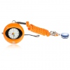 Amanda49 Stylish Os.Dandon Zipper Designed Wrist Watch with Keychain & Necklace Chain for Female - Orange