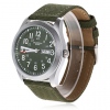 Amanda49 Fashion Calendar and Day of Week Display Nylon Watch with Watch Box - Army Green