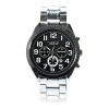 Amanda49 Chronometer Leisure Wrist Watch with Calendar for Male (Black Chasis)