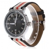 Amanda49 Fashion Calendar Display Nylon Watch with Watch Box - Black