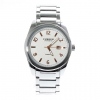 Amanda49 8048 Generous Leisure Time Waterproof Wrist Watch for Man (White and Gold)
