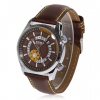 Amanda49 Stylish Calendar/Week Setting Black Leather Wrist Watch with Box EYKI WT453 - Brown