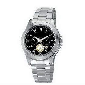 Amanda49 Fashion Waterproof Chronometer Watch w/ 6 Arabic Numeral Hour Marks - Black