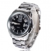 Amanda49 Calendar Display Quartz Watch w/ Special Hour Marks - Black Dial