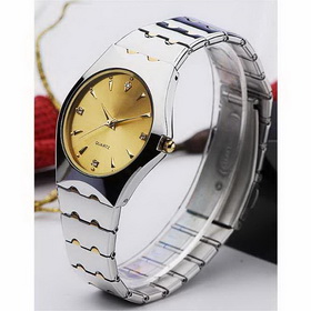 Amanda49 Chic Stainless Steel Watchband Pointer Quartz Watch