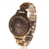 Amanda49 Women Korea Rhinestones Watch - Coffee