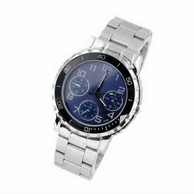 Amanda49 Lovely Round Dial 12 Arabic Numerals Hour Marks Stainless Steel Wrist Band Wrist Watch - Silver