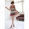 Amanda49 Printed Patterns Cotton Ice Sleeveless Dress--Women's Dresses