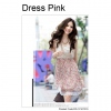 Amanda49 Sweet Knitting+Chiffon Pink Sleeveless Dress--Women's Dresses