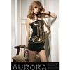 Amanda49 Dazzling and Shining Golden Bow Cotton Sexy Sleeveless Dress--Women's Dresses