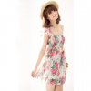 Amanda49 Stylish And Lovely One-Shoulder Cotton Short Dress--Women's Dresses