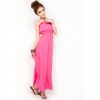Amanda49 High Elastic Waist Design Maxi Dress--Women's Dresses