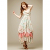 Amanda49 Sexy and Grace Layered Ruffles Long Dress