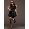 Amanda49 Graceful High Waist Design Silks and Satins Sleeveless Skirt