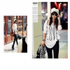 Amanda49 Simple Loose Design White Cotton Long Sleeves Blouse--Women's Blouses