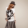 Amanda49 Rose-Type Front Head Woman Behind Cotton + Chiffon Spring/Summer Blouse