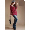 Amanda49 New Arrival Fashion and Casual Korean Style T-shirt