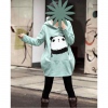 Amanda49 New Arrival Korean Style Loose Long Pattern Hooded Fleeces