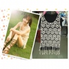 Amanda49 Bohemia Style Mix-Matched Round Neckline Tassel Embellished Waistcoat