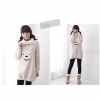 Amanda49 Lovely and Warmly Bear’s Head Patterns Long Sleeves Blouse For Women