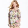 Amanda49 Personalized White Printed Tie-dyed Shirt for Fashion Female