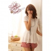 Amanda49 Laconic Cotton White Spring / Summer Short Blouse--Women's Blouses