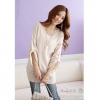 Amanda49 Elegant and Slim V-Neck Long Sleeves Coat For Women