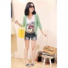Amanda49 Exquisite Heart Printed Long Sleeves Knitting Coat For Women