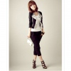 Amanda49 Specially Lace Designed Cotton Short Coat--Women's Coats