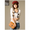 Amanda49 Fashionable Round Neckline Cotton Two Piece Coat--Women's Coats