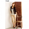 Amanda49 Elegant High Elastic OL Style Cotton Long Sleeves Coat--Women's Coats
