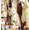 Amanda49 Warmly and Cute V-Neck Double-Pocket Long Sleeves Sweater For Women