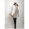 Amanda49 Laconic and Decent White Long Sleeves Suit For Female