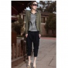 Amanda49 Fashion Style Cool and DecentDouble Row Button Embellish Coat For Female